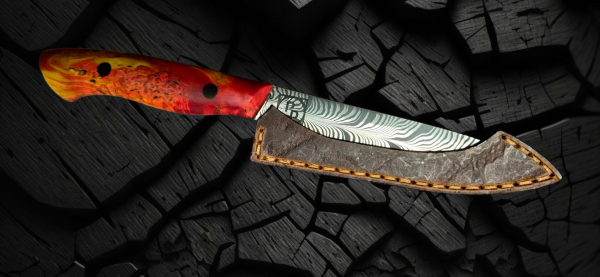 Custom-made leather steath